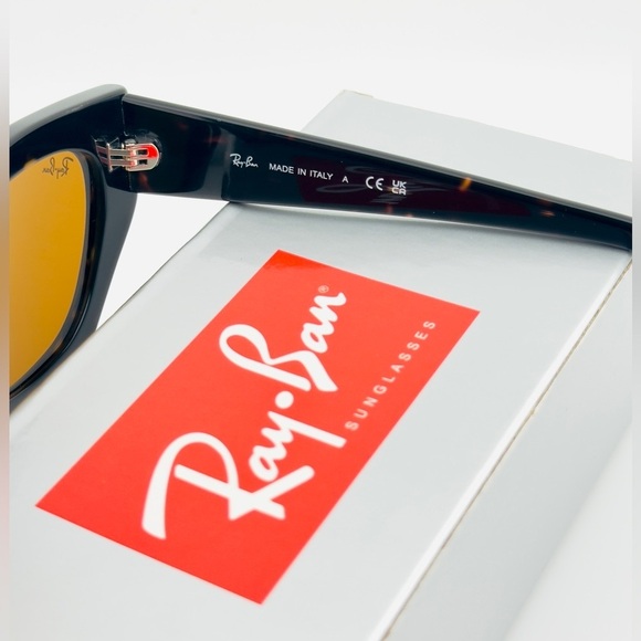 Ray-Ban Zena Bio-Based Women Sunglasses Polished Havana Frame with Brown Lenses main image 12